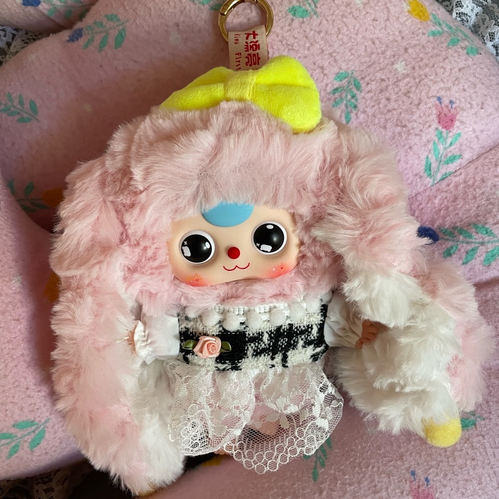 Baby Three Macaron Cute Bunny V2 Plush (Pink)